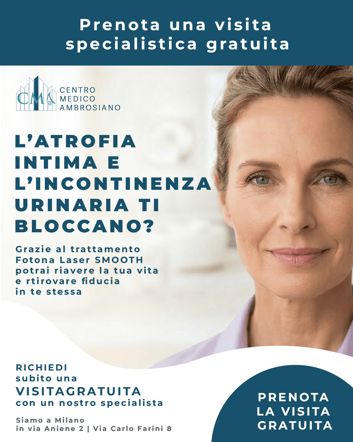 Creatività Centro Medico Ambrosiano per il trattamento Fotona Laser SMOOTH